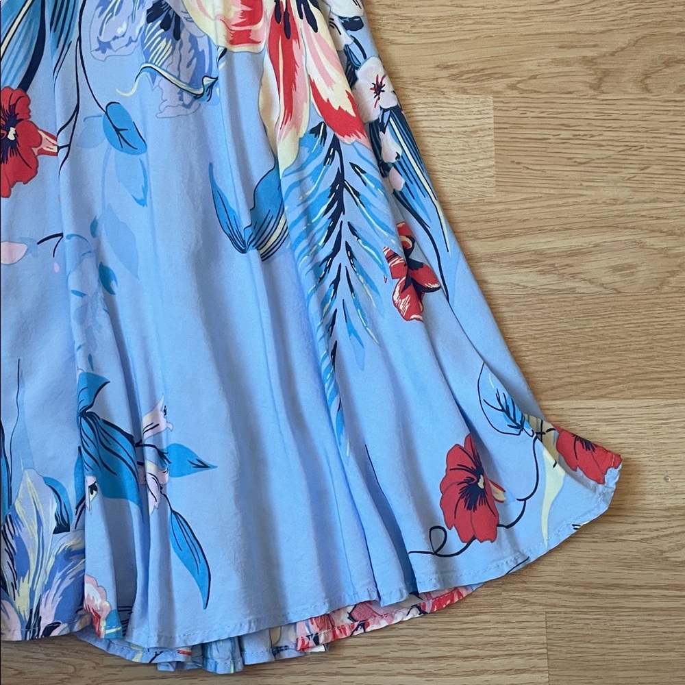 Old Navy Blue Floral Dress - Picture 3 of 6